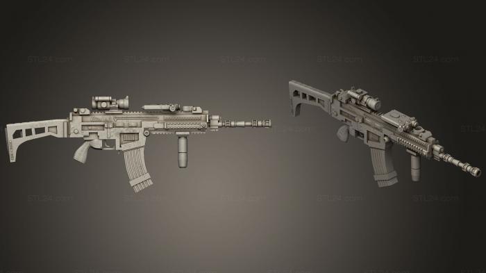 Оружие (Набор пистолетов 01 6, WPN_0164) 3D модель для ЧПУ станка